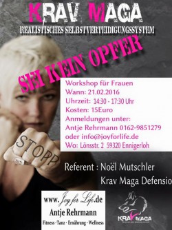 Flyer Krav Maga 14.30h